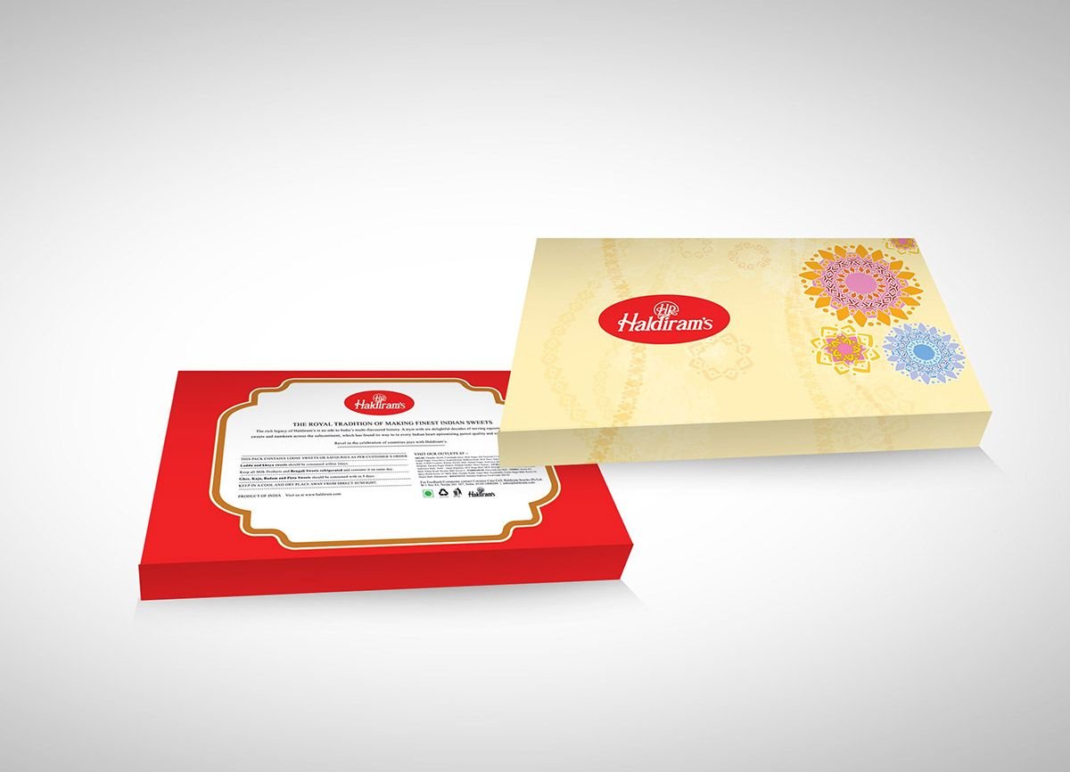 Haldiram’s Sweet Box Printing Design