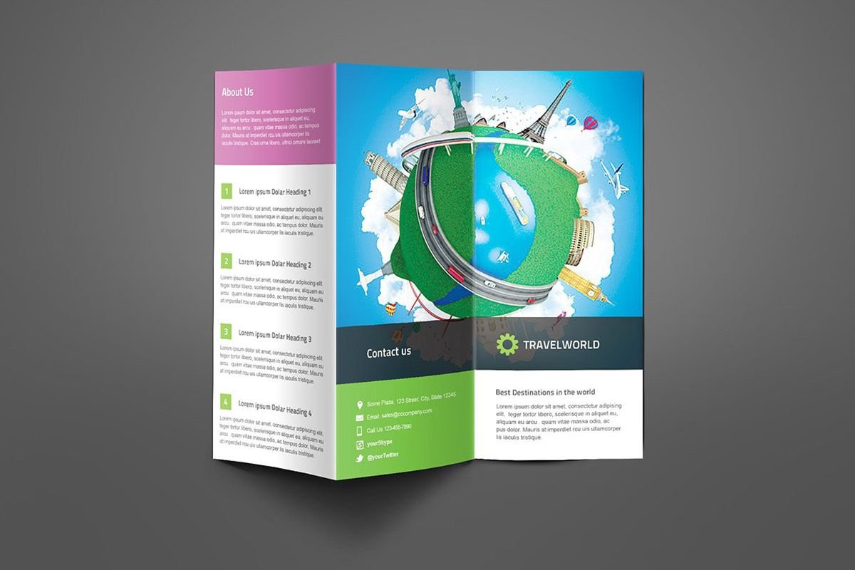 Holiday Travel Brochures Printing Design
