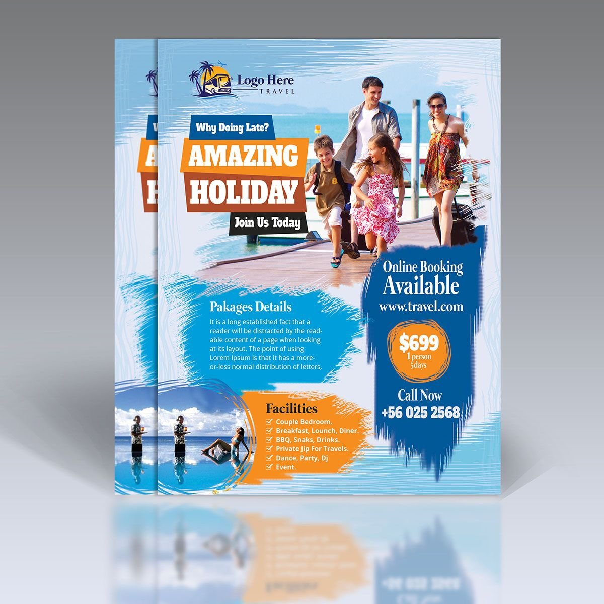 Infrastructure Tri-Fold Brochures Printing Design