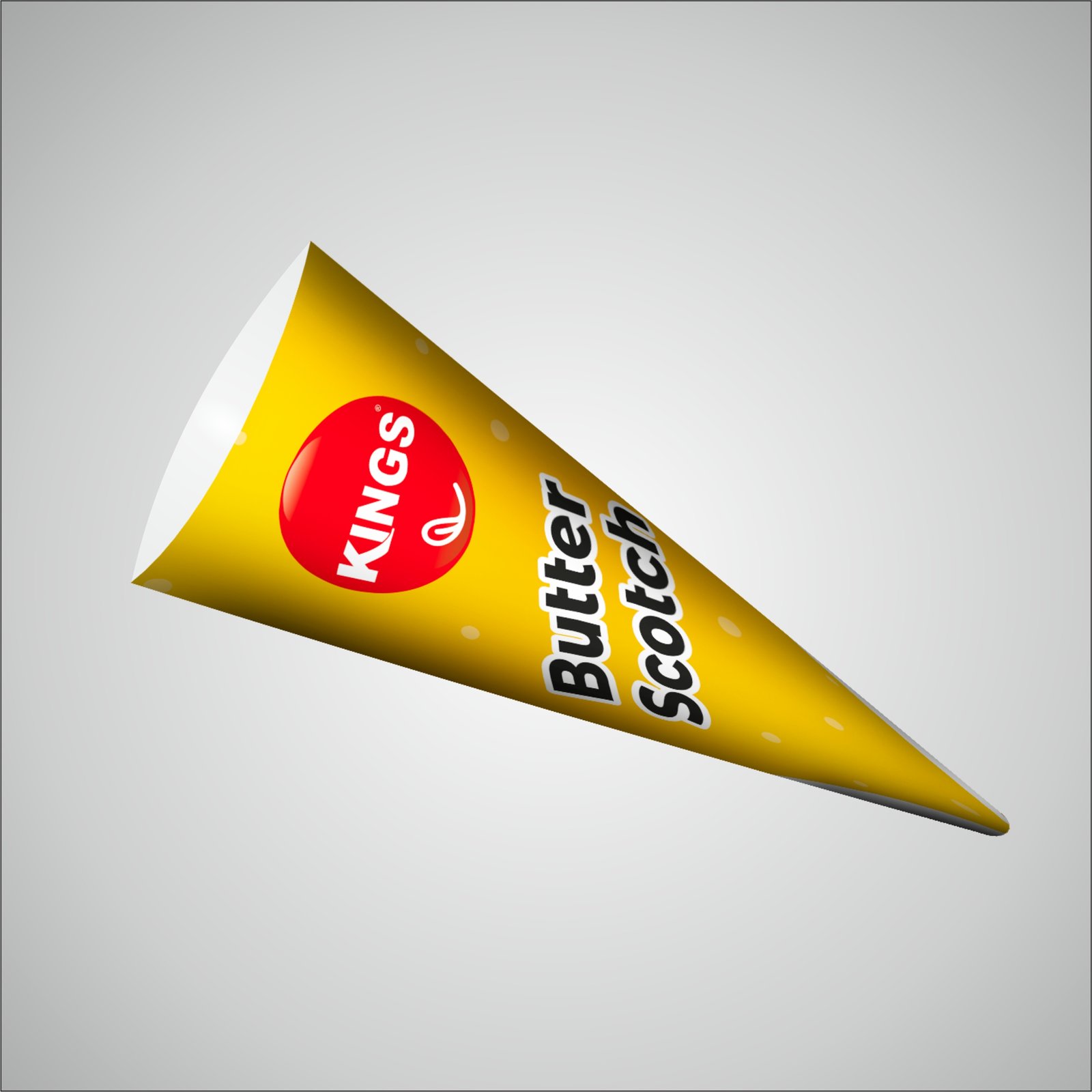 kings Butterscotch cone sleeves printing