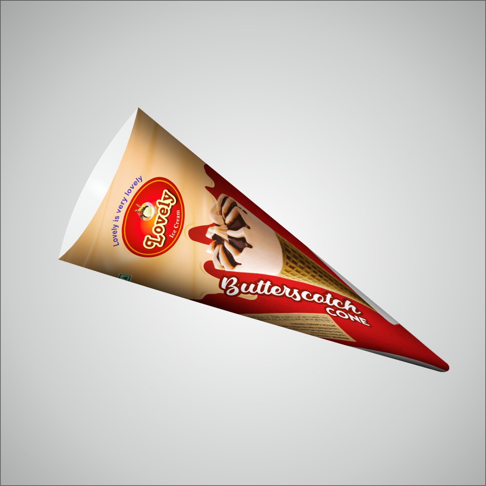 Lovely Butterscotch Icecream Sleeves Design