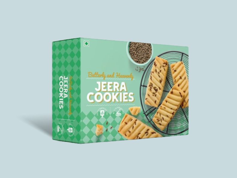 Jeera Cookies Box Printing Design