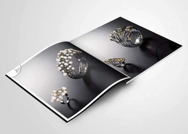 Jewelry Black Color Catalogues Printing