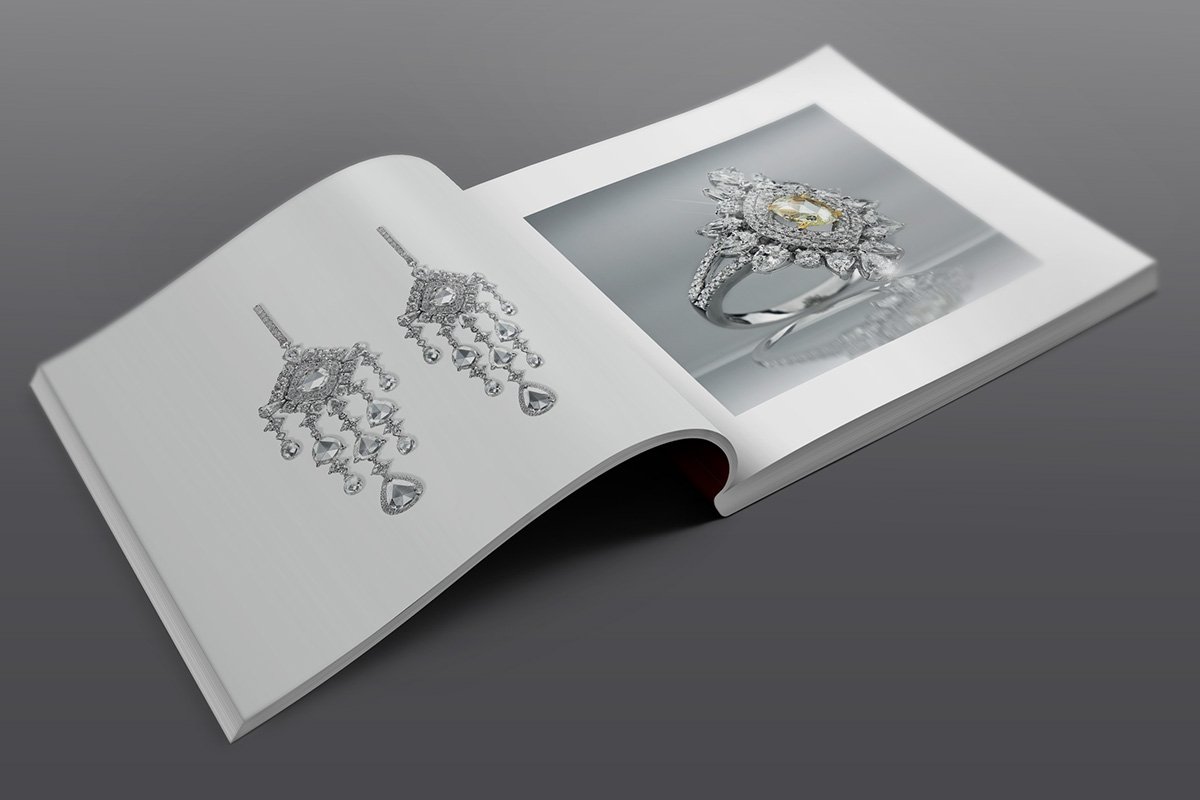 Jewelry White Colour Catalogues Manufacturer