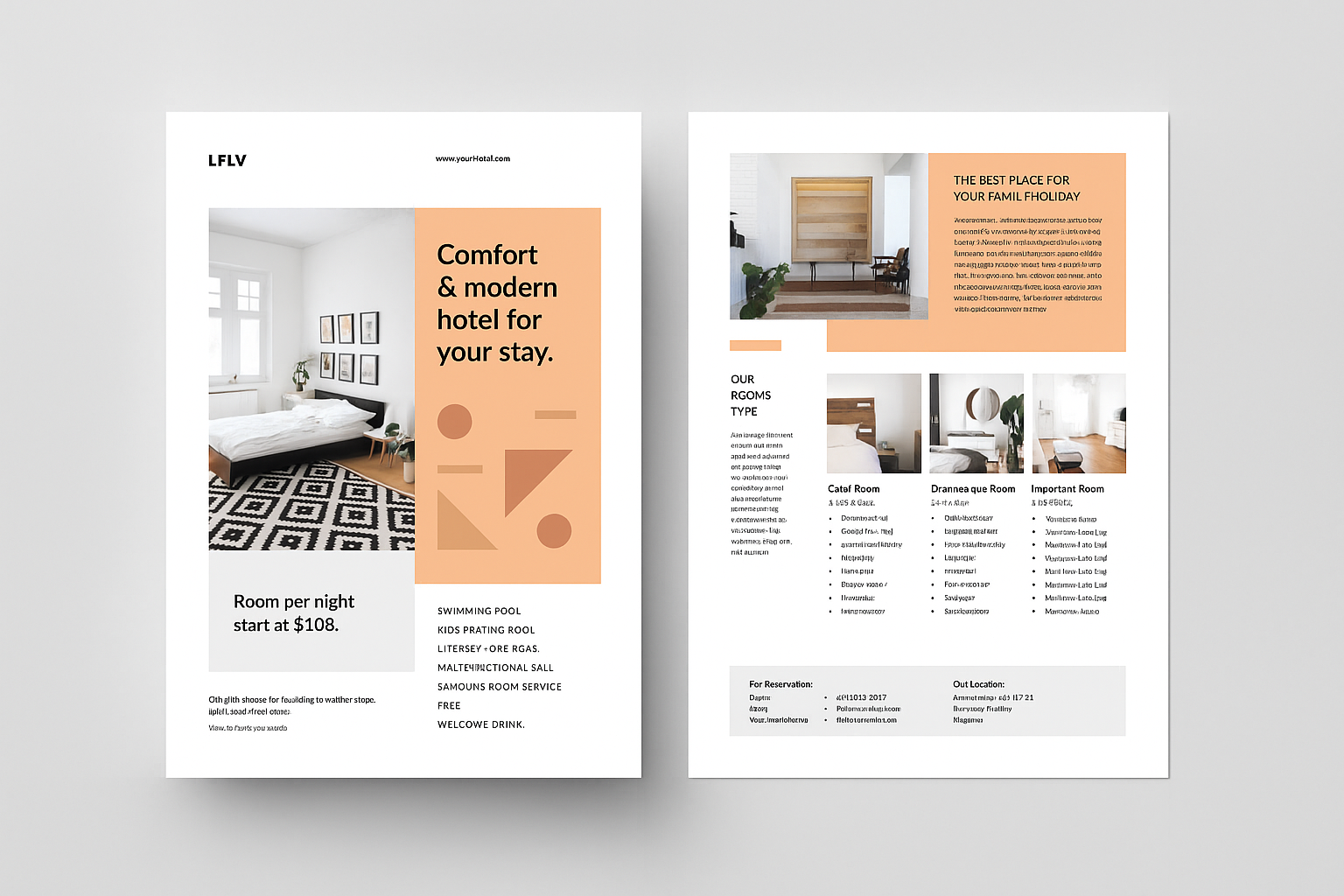 Modern Hotel Leaflets Manufacturer