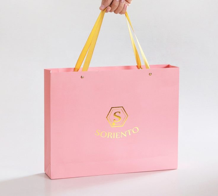 Pink Colour Jewelry Paper Bag Manufacturer