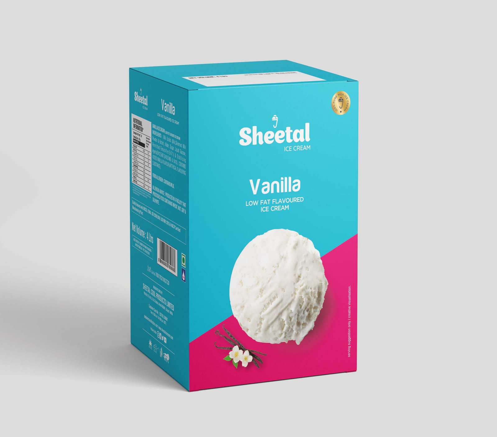 Sheetal Vanilla Ice Cream Bulk Pack Printing