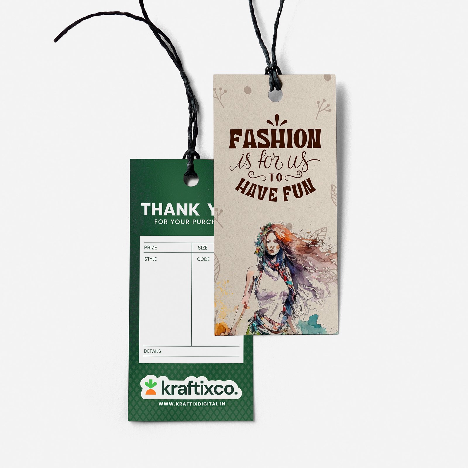 Textile Fashion Tag Printing Service