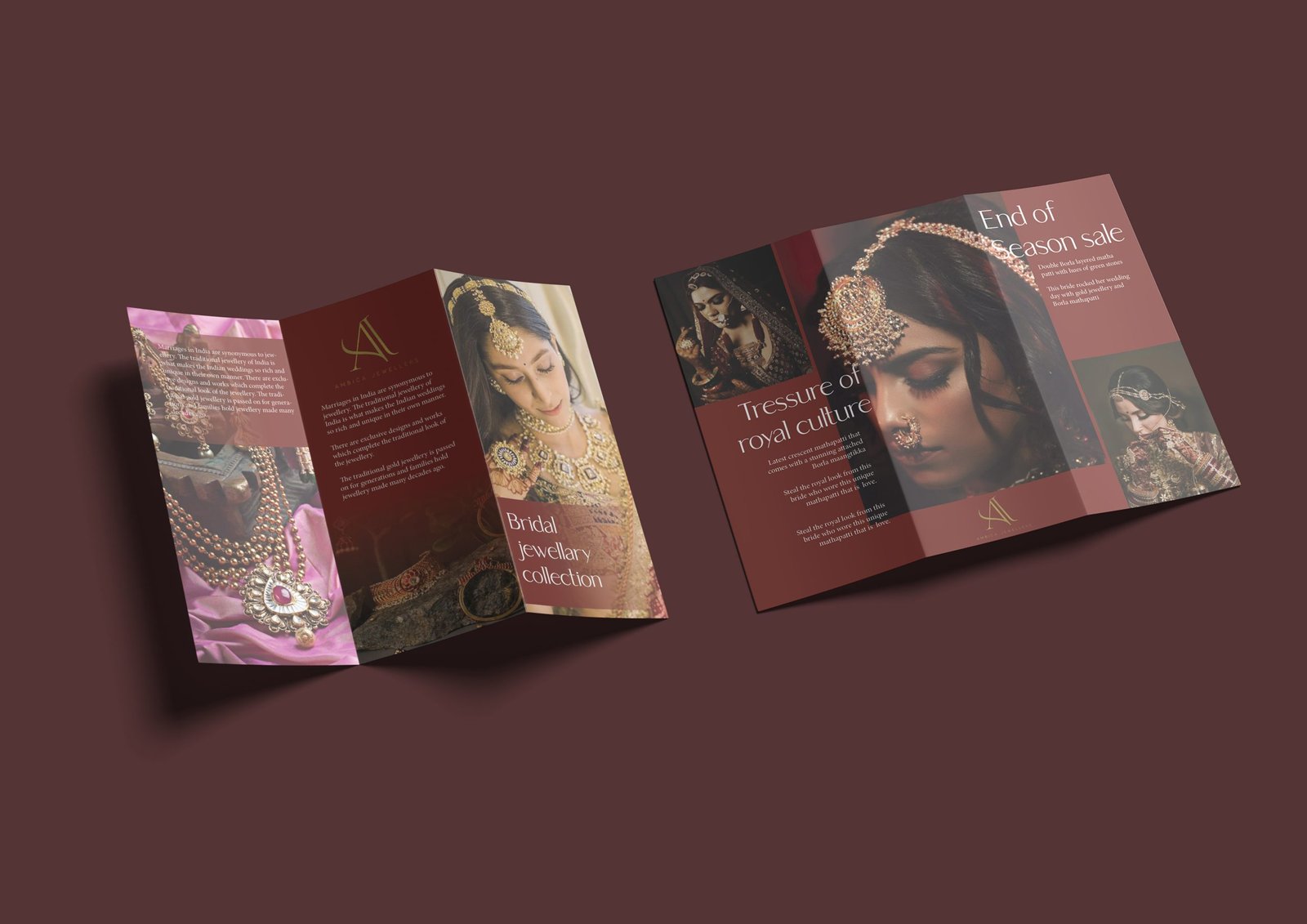 Tri-Fold Jewelry Brochures Manufacturer Company