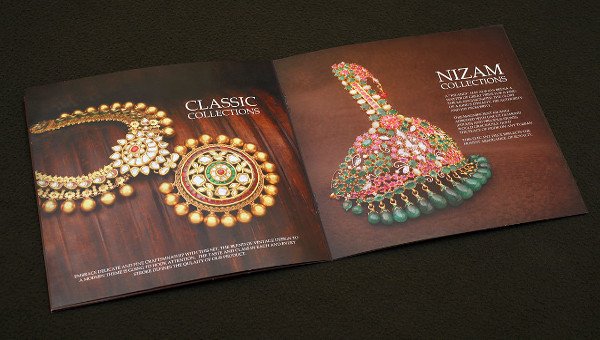 Two-Fold Jewelry Brochures Printing